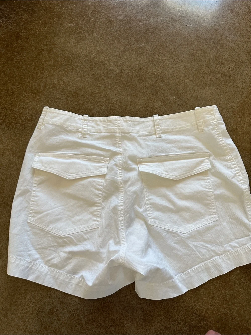 Nili Lotan utility shorts vintage cream
